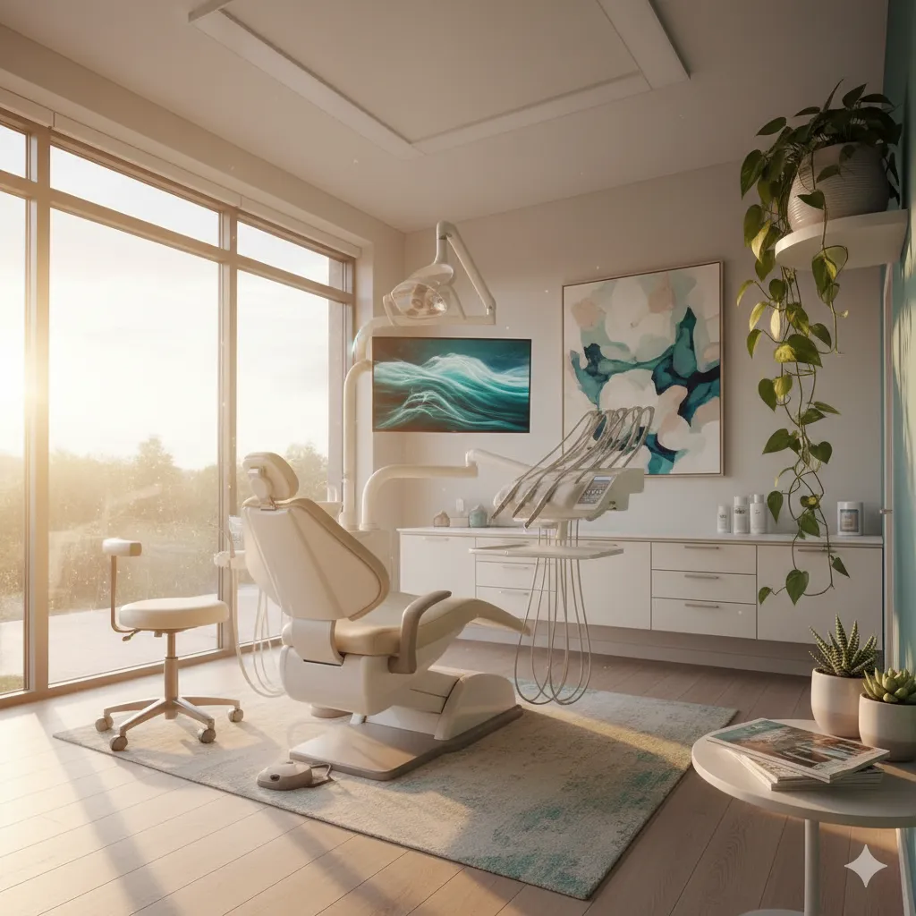 Interior acolhedor da nossa clínica dentária